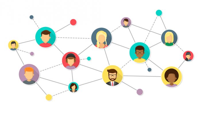 Network,Isolated,On,White,Background,Flat,Design,Vector,Illustration