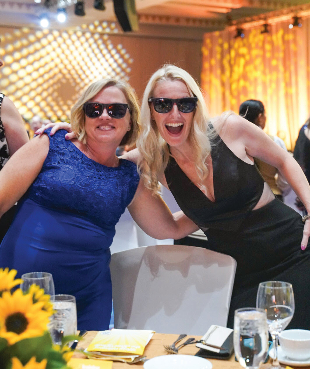 Smiles and shades.